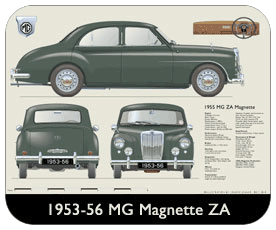 MG Magnette ZA 1953-56 Place Mat, Small